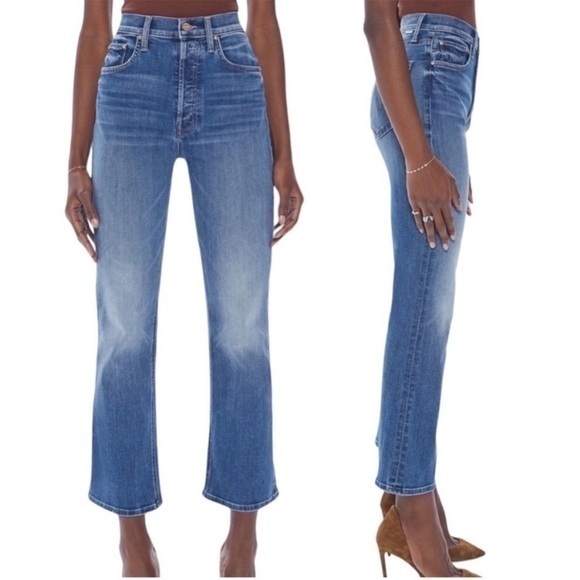 Mother The Tripper High Waist Ankle Bootcut Jeans in Healing Jar
